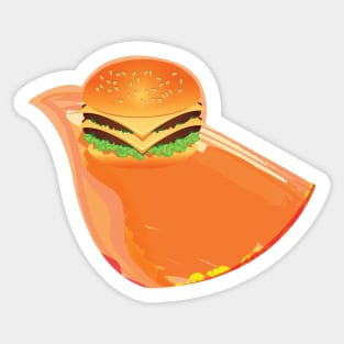 hamburger Sticker